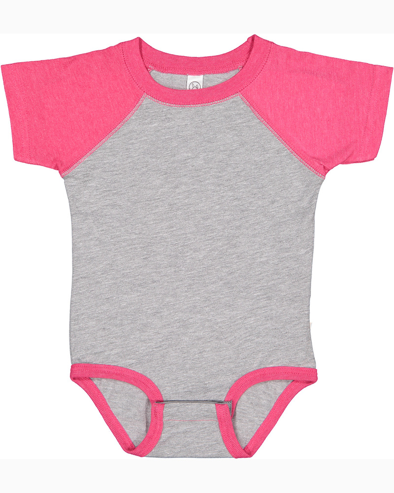 rabbit skins rs4430 infant baseball bodysuit Front Fullsize