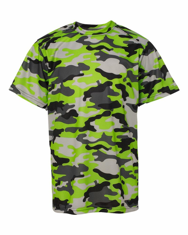 Badger Sport 2181 Camo Youth Tee Front Fullsize"