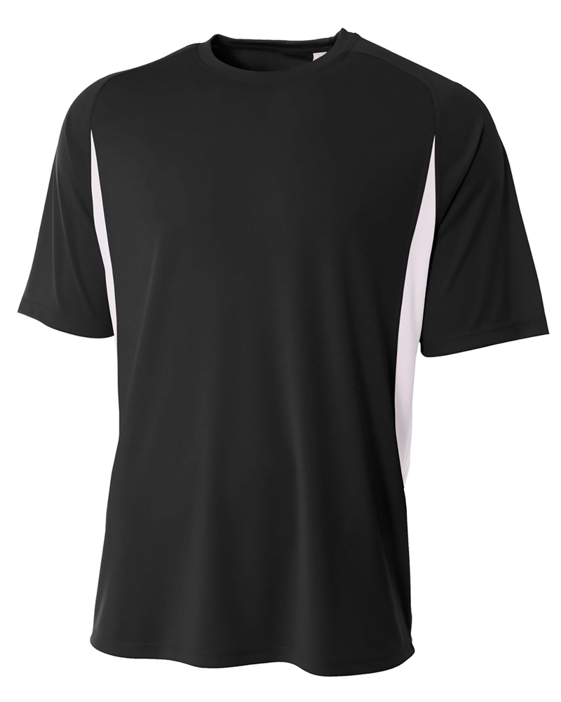 a4 n3181 men's cooling performance color blocked t-shirt Front Fullsize