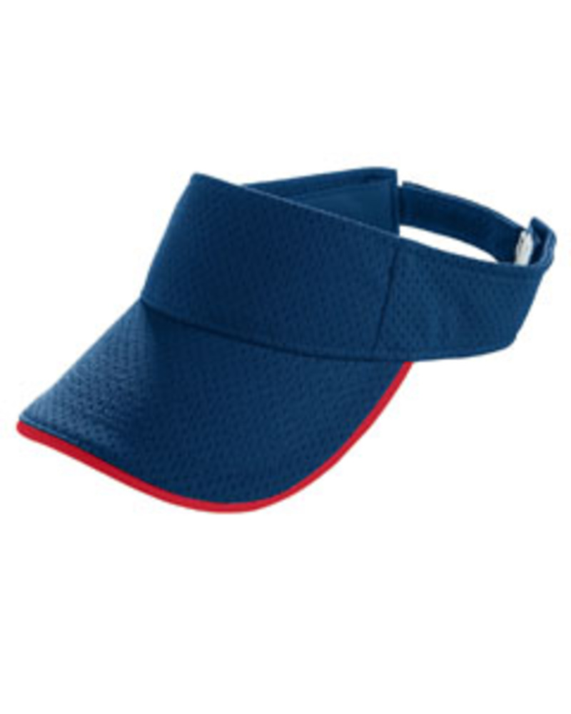 augusta sportswear 6223 adult athletic mesh two-color visor Front Fullsize
