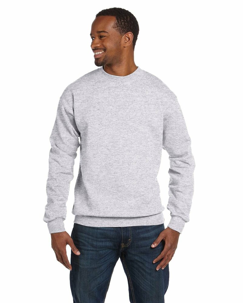 Hanes P1607 Unisex Ecosmart® 50/50 Crewneck Sweatshirt Front Fullsize"