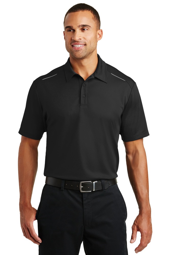 port authority k580 pinpoint mesh polo Front Fullsize