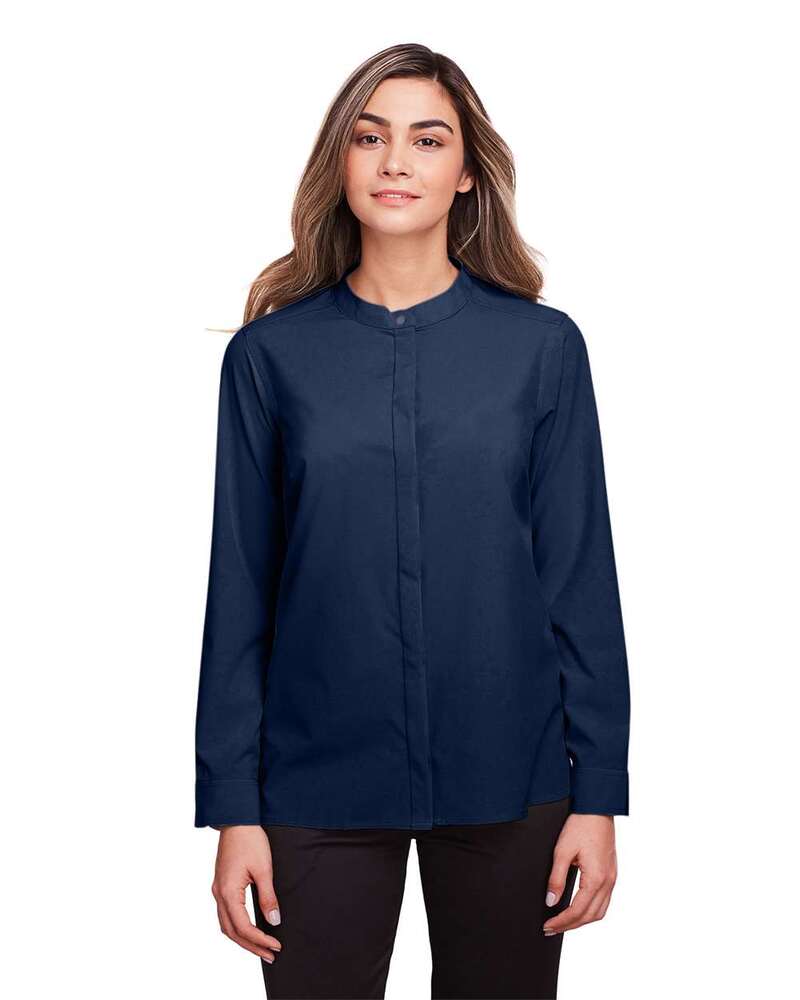 North End NE500W Women's Borough Stretch Performance Shirt Front Fullsize"