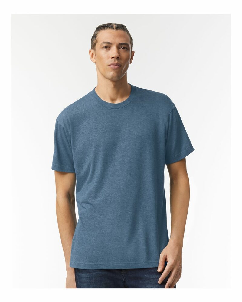 American Apparel TR401 Unisex Triblend Short-Sleeve Track T-Shirt Front Fullsize"