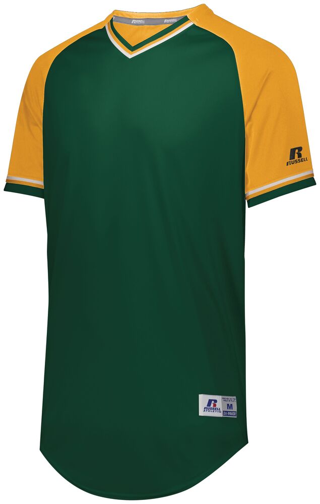 russell athletic r01x3m classic v-neck jersey Front Fullsize