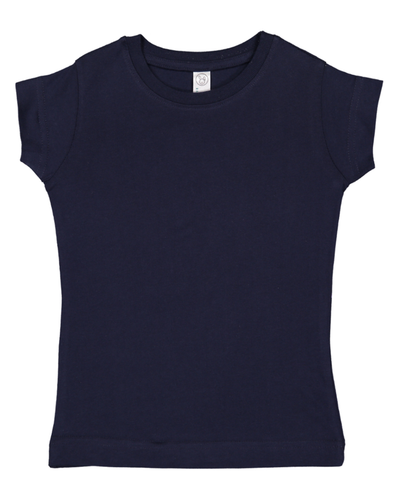 Rabbit Skins 3316 Toddler Girls' Fine Jersey T-Shirt Front Fullsize"