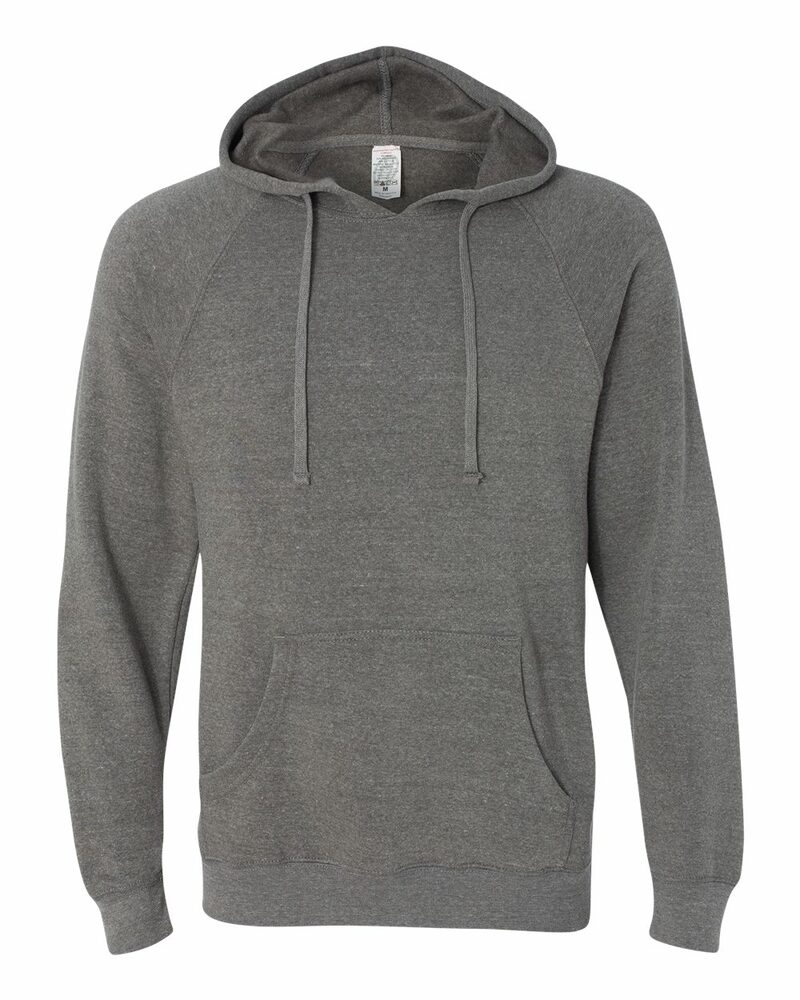 independent trading co. prm33sbp unisex special blend raglan hooded sweatshirt Front Fullsize