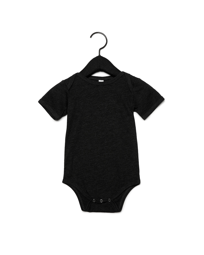 bella + canvas 134b infant triblend short-sleeve one-piece Front Fullsize