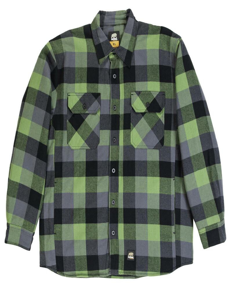 berne sh69 men's timber flannel shirt jacket Front Fullsize