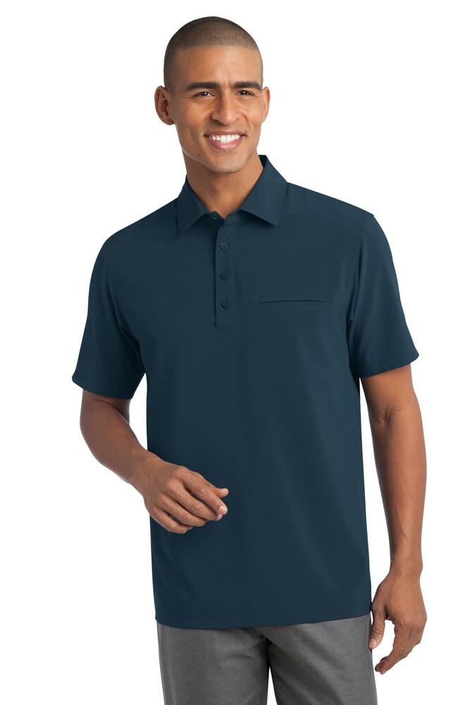 Port Authority S650 Ultra Stretch Pocket Polo Front Fullsize"