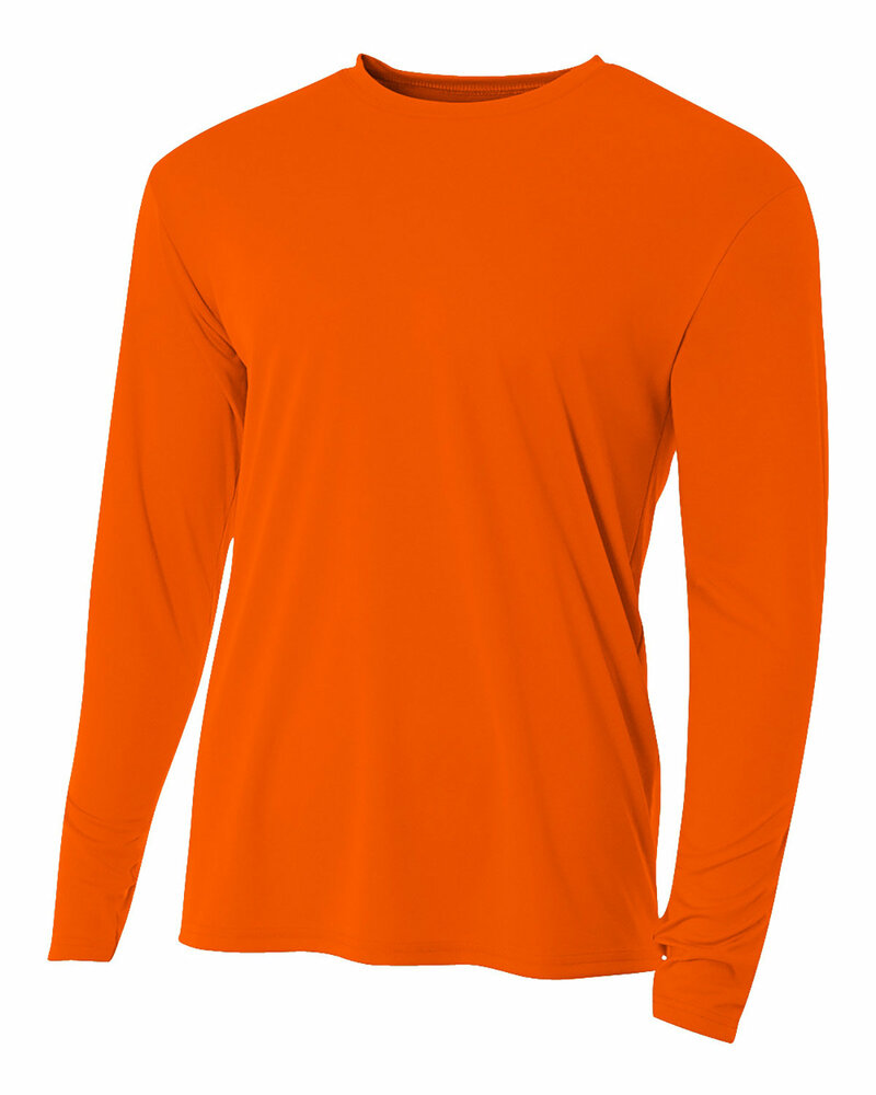 A4 NB3165 Youth Long Sleeve Cooling Performance Crew Shirt Front Fullsize"