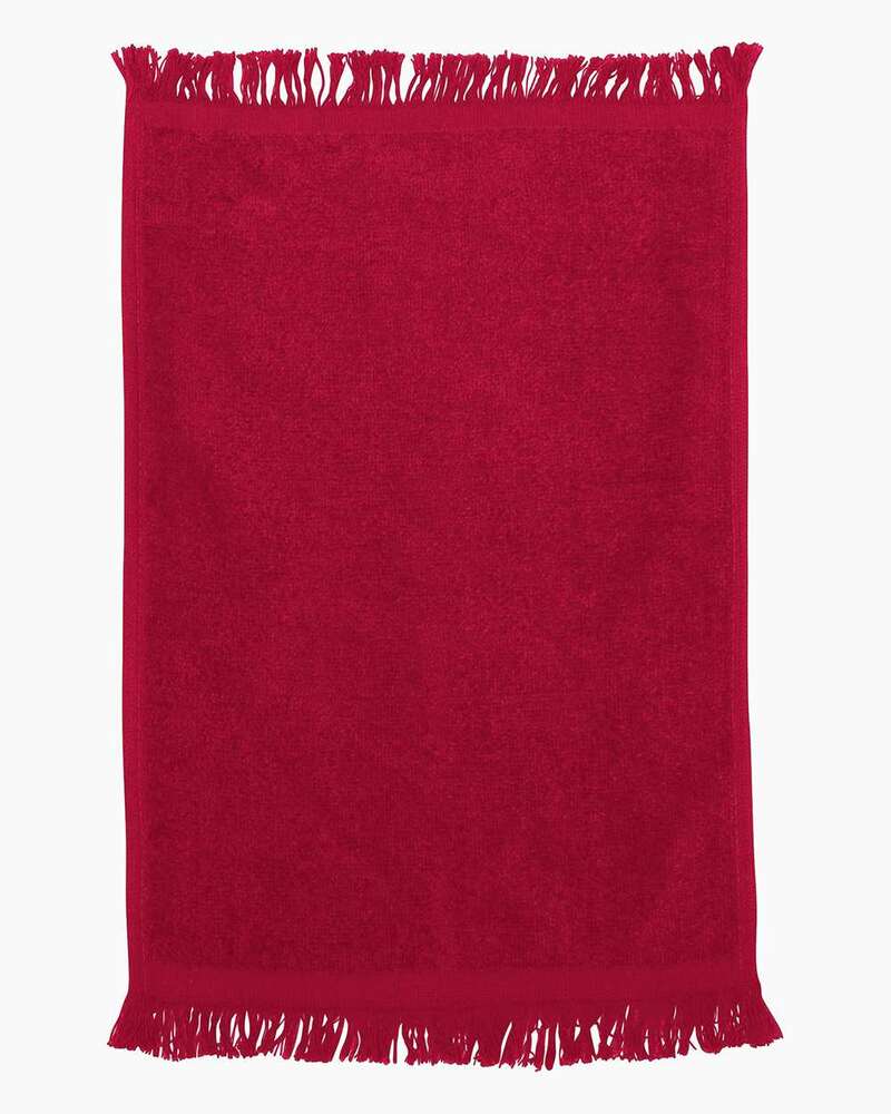 Q-Tees T100 Fringed Fingertip Towel Front Fullsize"
