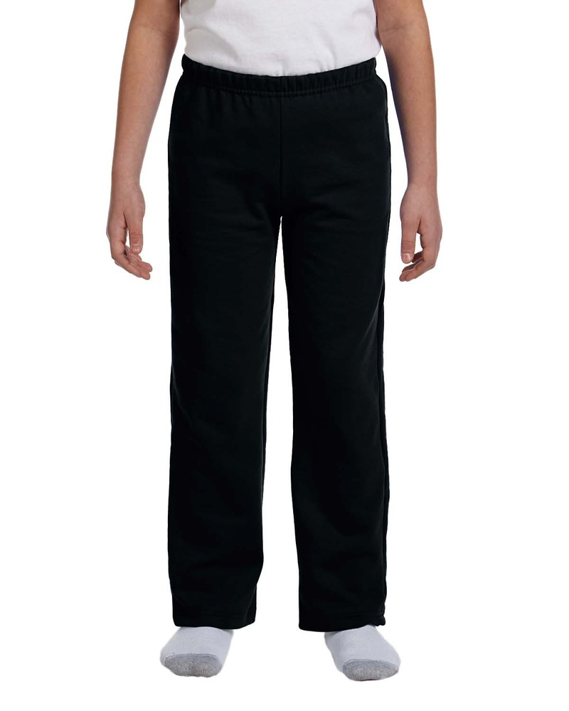 Gildan G184B Youth Heavy Blend ™ Open Bottom Sweatpant Front Fullsize"