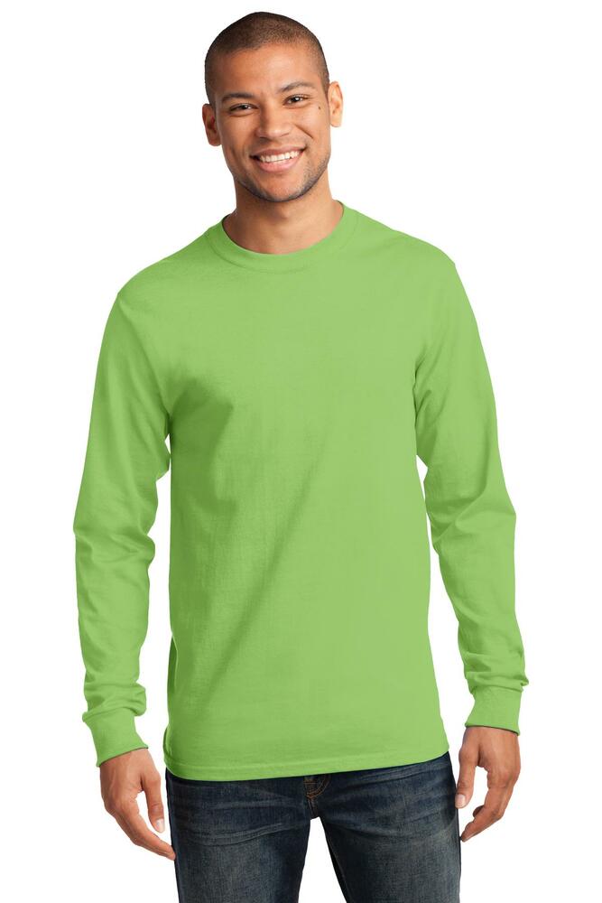 Port & Company PC61LST Tall Long Sleeve Essential Tee Front Fullsize"