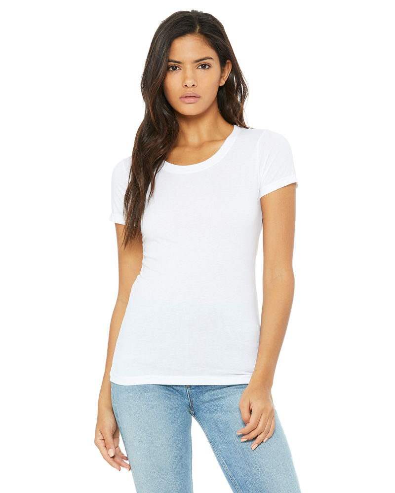 Bella + Canvas B8413 Women's Triblend Short Sleeve Tee Front Fullsize"