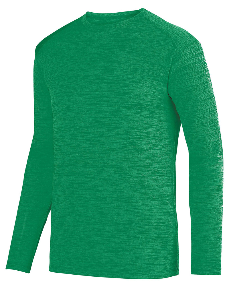 augusta sportswear 2903 adult shadow tonal heather long-sleeve training t-shirt Front Fullsize