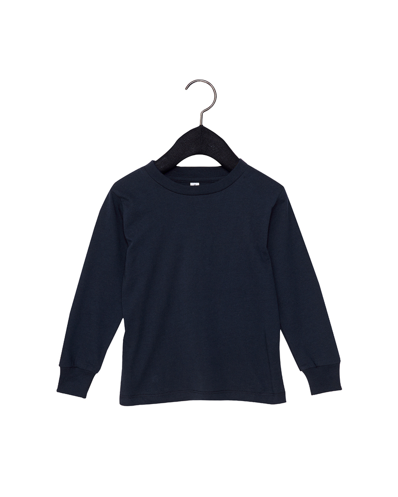 Bella + Canvas 3501T Youth Toddler Jersey Long Sleeve T-Shirt Front Fullsize"