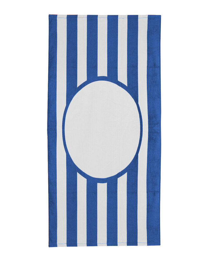 carmel towel company c3060st print friendly college stripe towel Front Fullsize