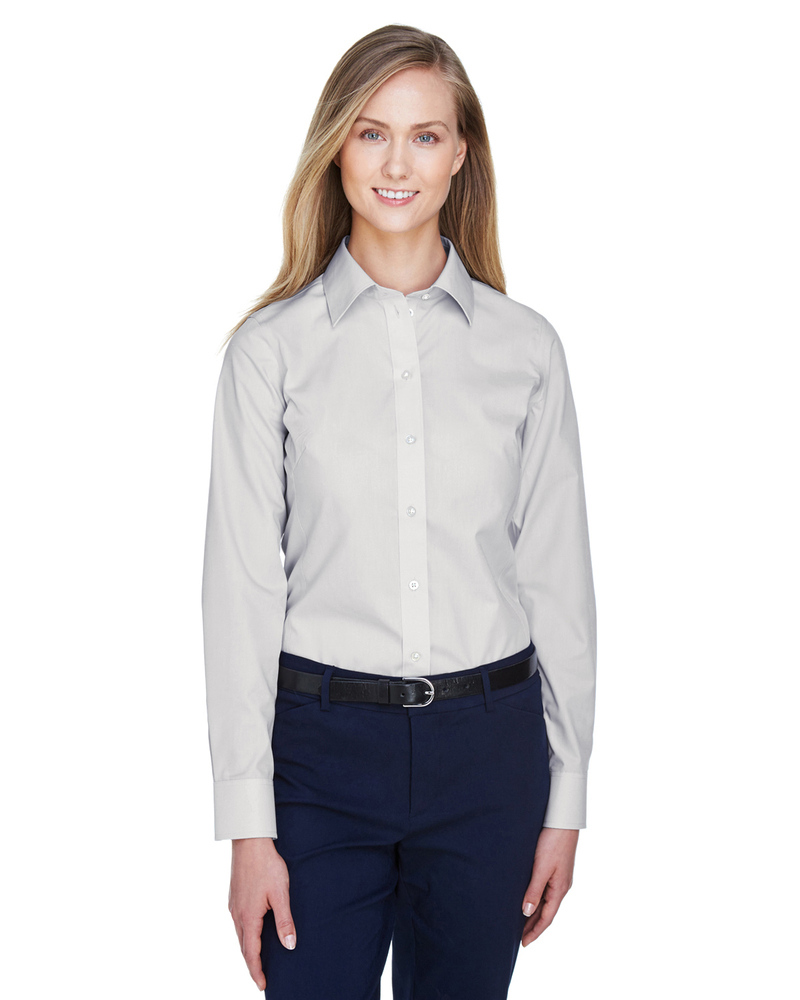 Devon & Jones D620W Ladies' Crown Woven Collection™ Solid Broadcloth Front Fullsize"