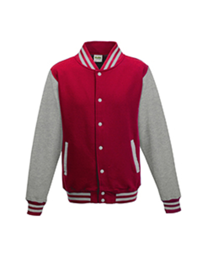 Just Hoods By AWDis JHA043 Men's 80/20 Heavyweight Letterman Jacket Front Fullsize"