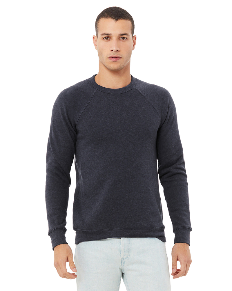 Bella + Canvas 3901 Unisex Sponge Fleece Crewneck Sweatshirt Front Fullsize"