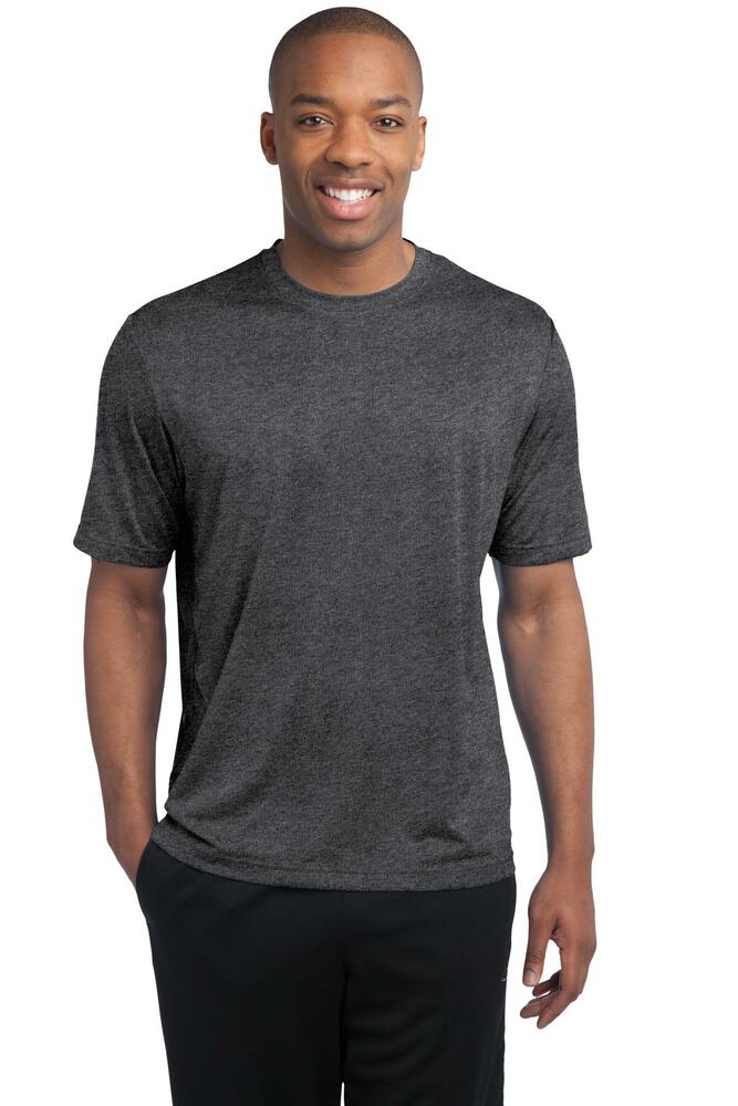 sport-tek tst360 tall heather contender ™ tee Front Fullsize