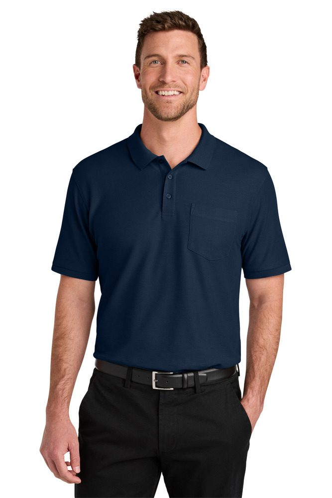Port Authority TLK200P Wearever Signature Pique Pocket Polo Front Fullsize"