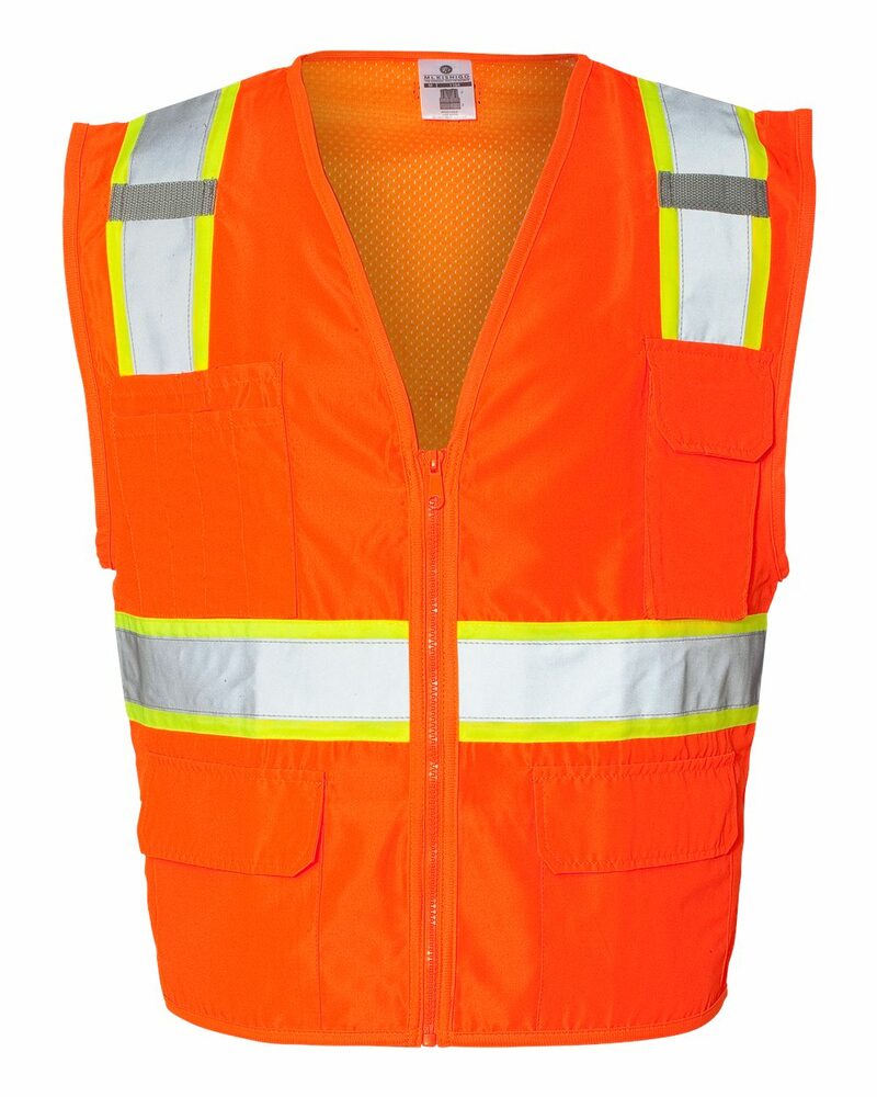 Kishigo 1163-1164 Ultra-Cool™ Solid Front Vest with Mesh Back Front Fullsize"