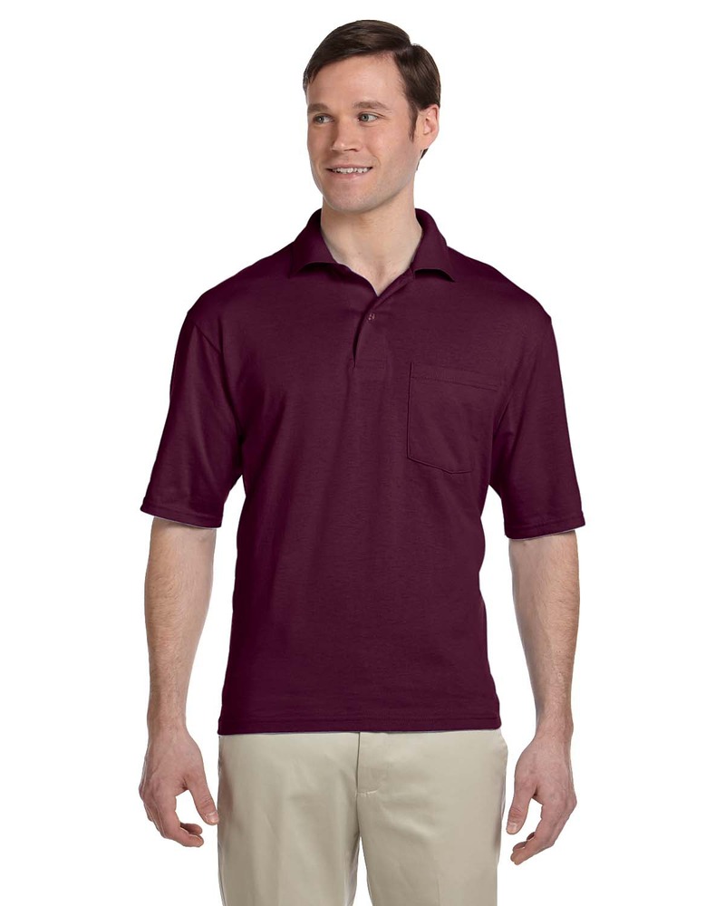 Jerzees 436P Adult SpotShield™ Pocket Jersey Polo Front Fullsize"