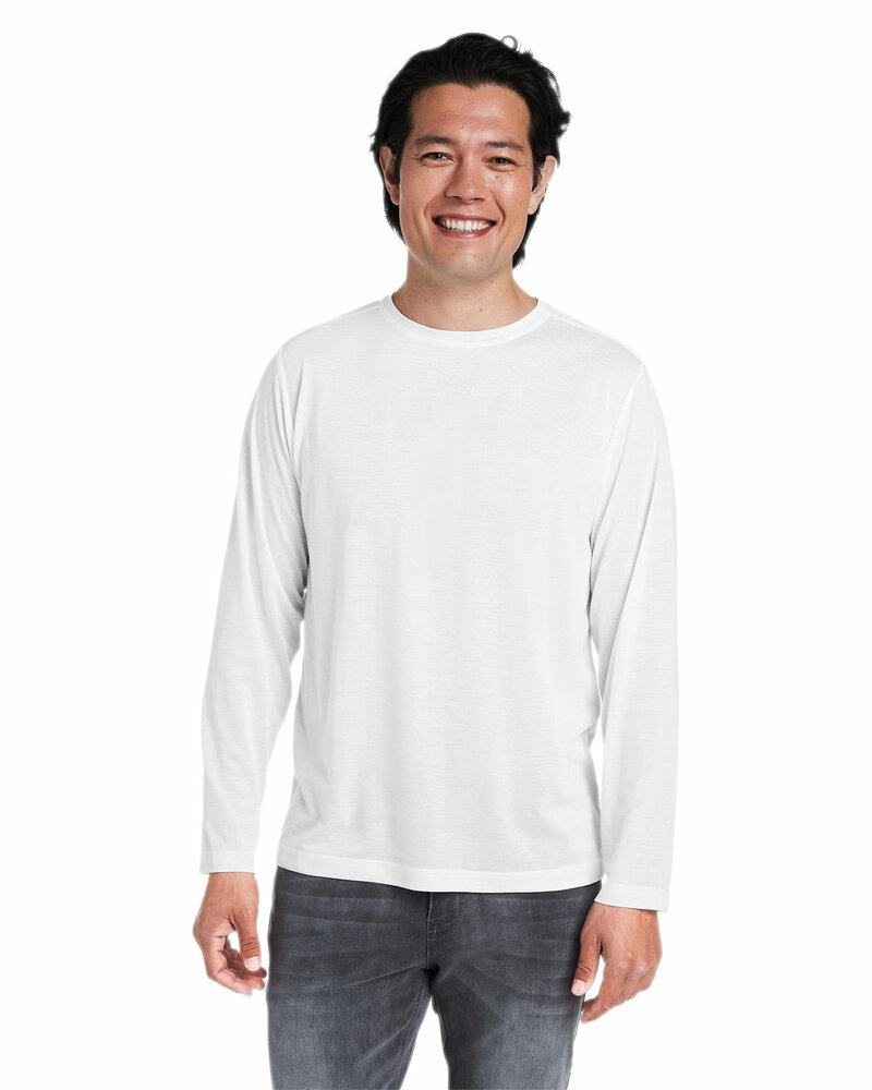 CORE365 CE111L Adult Fusion ChromaSoft™ Performance Long-Sleeve T-Shirt Front Fullsize"