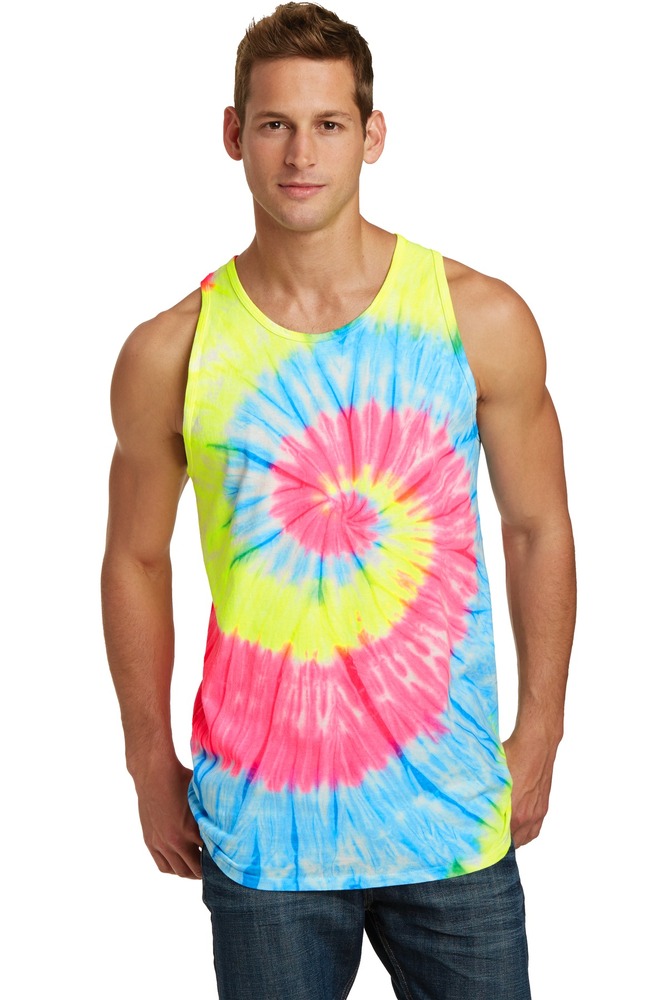 Port & Company PC147TT Tie-Dye Tank Top Front Fullsize"