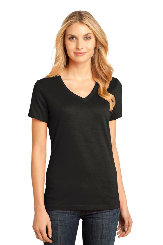 District DM1170L | Women's Perfect Weight ® V-Neck Tee | ShirtSpace
