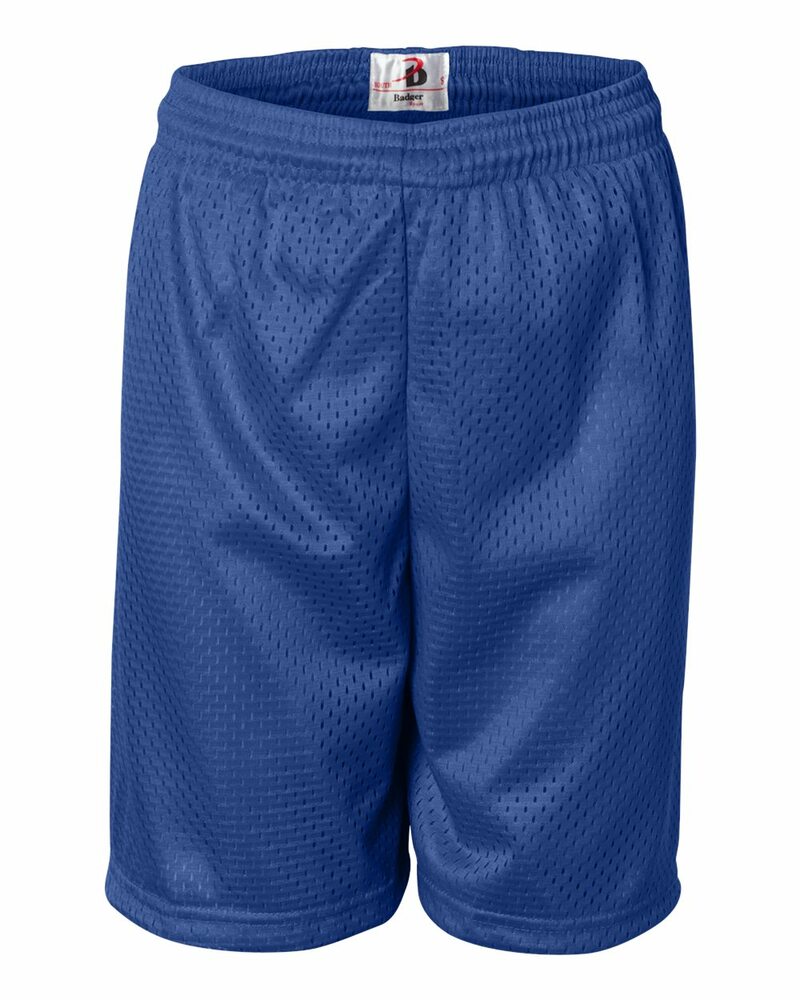 Badger Sport 2207 Mesh/Tricot 6 Inch Youth Short Front Fullsize"