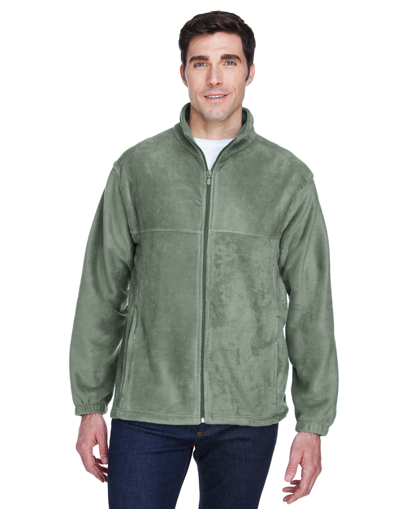 Harriton M990 Men's 8 oz. Full-Zip Fleece Front Fullsize"