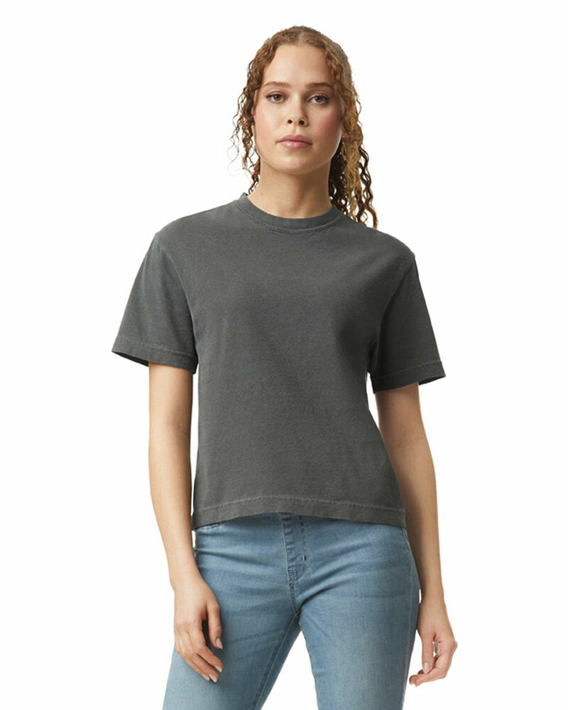 comfort colors 3023cl ladies' heavyweight cropped t-shirt Front Fullsize