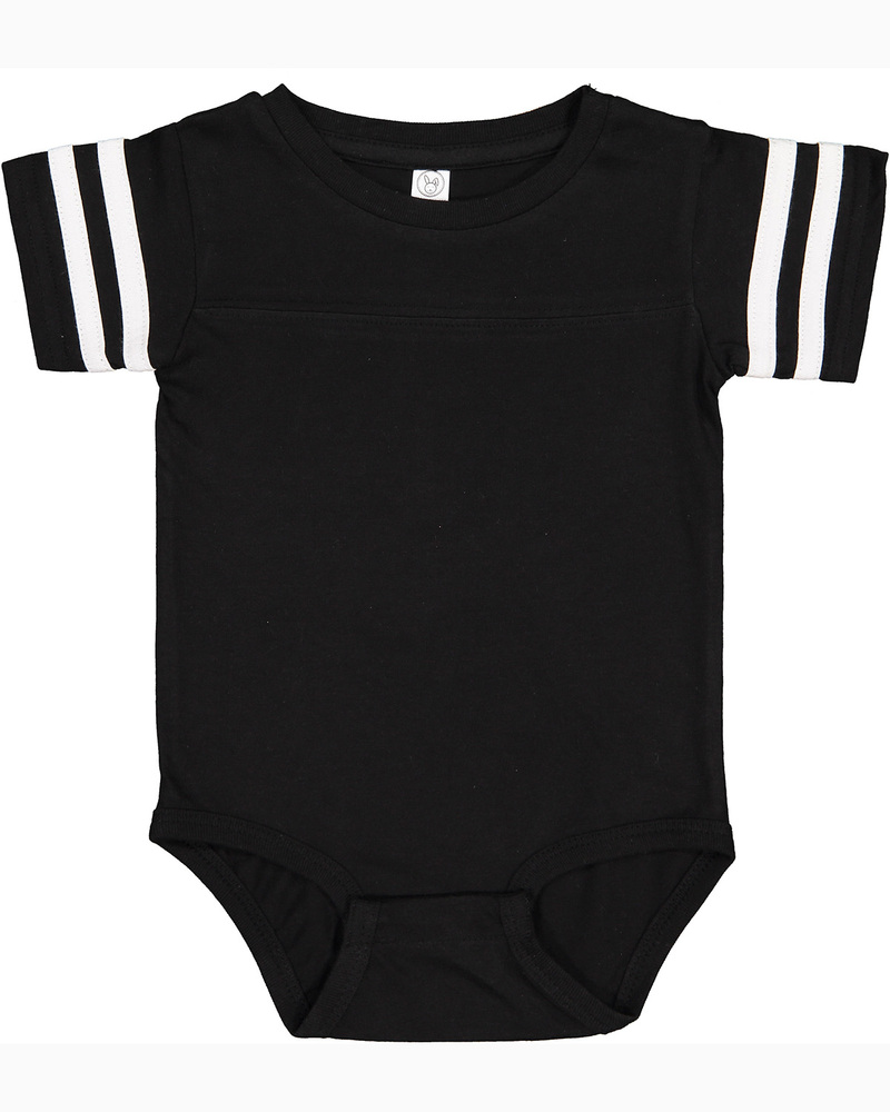rabbit skins 4437 infant football fine jersey bodysuit Front Fullsize