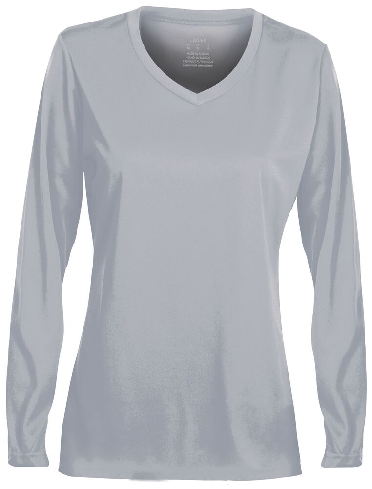 Augusta Sportswear 1788 Ladies NexGen Wicking Long Sleeve Tee Front Fullsize"