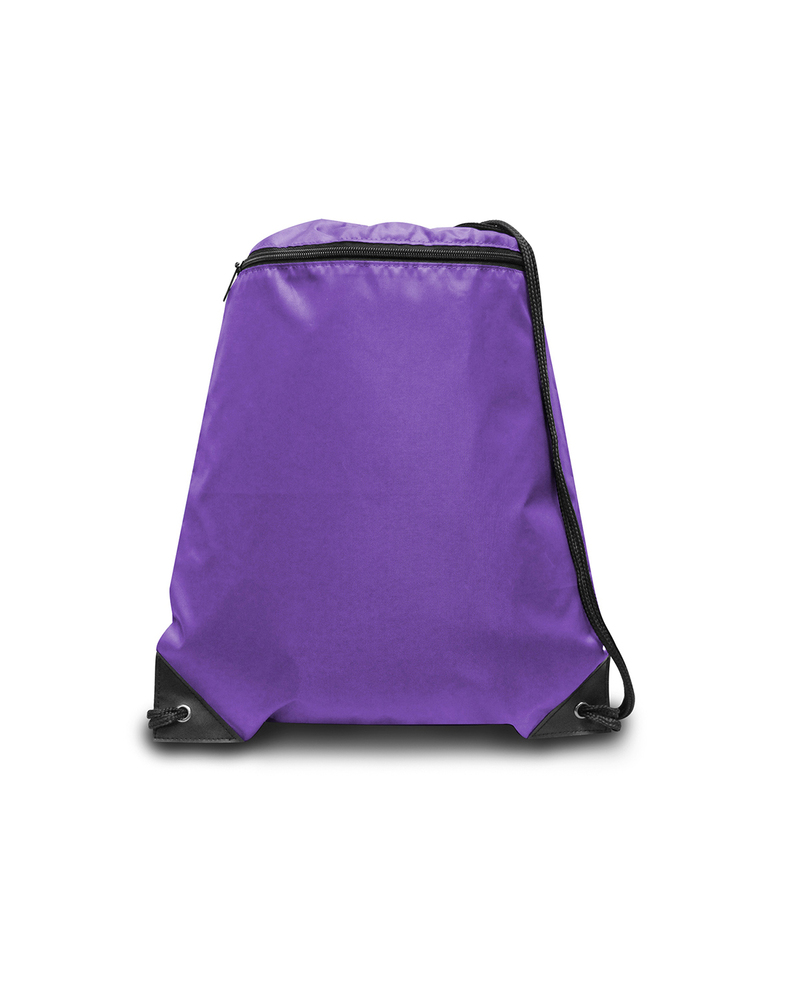 Liberty Bags 8888 Zipper Drawstring Backpack Front Fullsize"