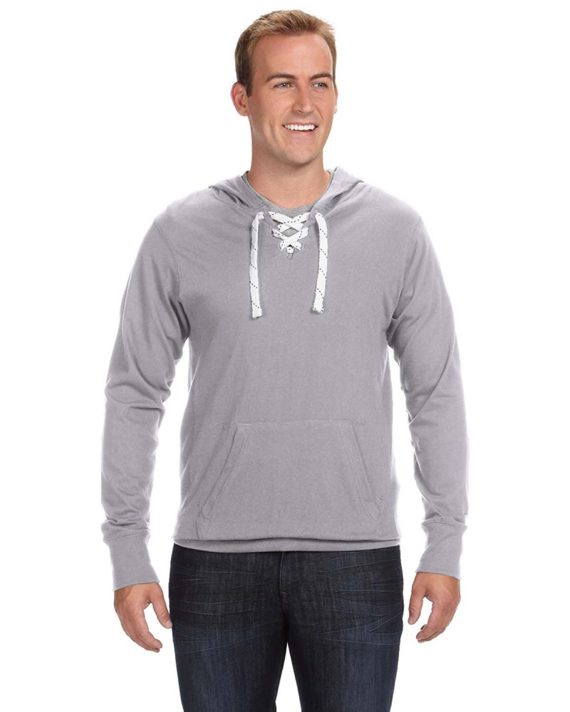 J America JA8231 Adult Sport Lace Jersey Hood Front Fullsize"