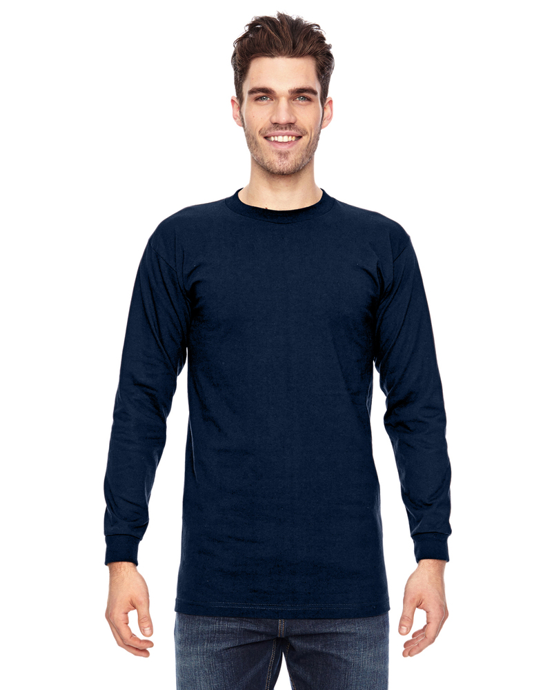 Bayside BA6100 | Adult 6.1 oz., 100% Cotton Long Sleeve T-Shirt ...