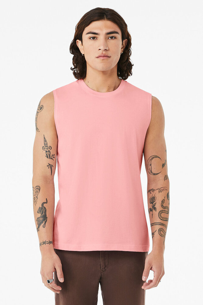 Bella + Canvas 3483 Unisex Jersey Muscle Tank Front Fullsize"