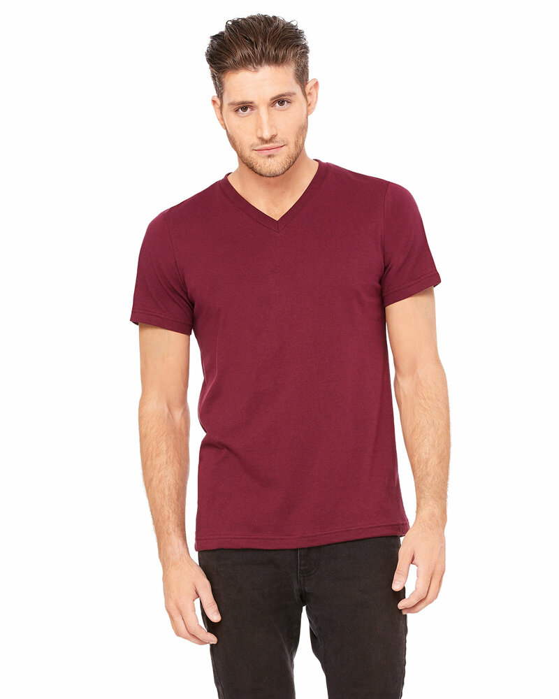 Bella + Canvas 3005 Unisex Jersey Short-Sleeve V-Neck T-Shirt Front Fullsize"