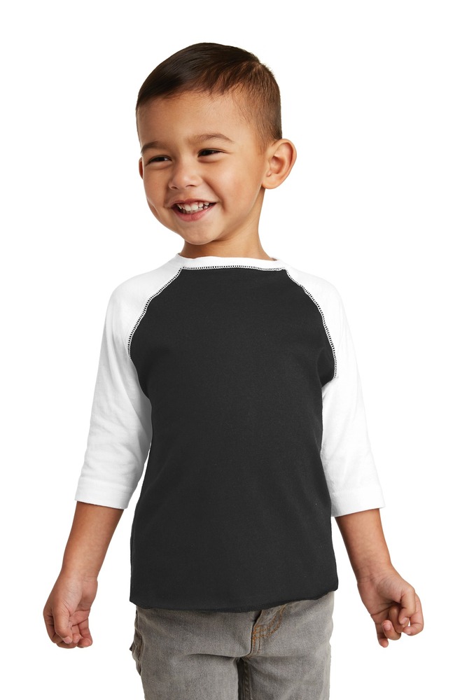 Rabbit Skins RS3330 Toddler Baseball T-Shirt Front Fullsize"