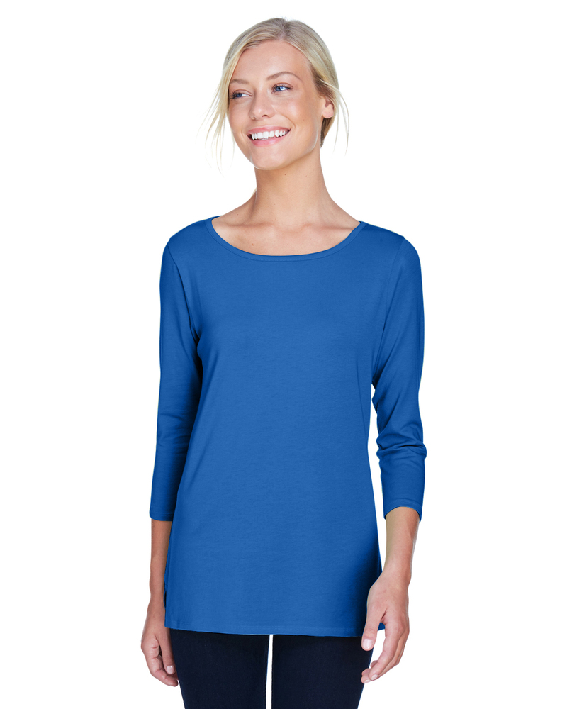 devon & jones dp192w ladies' perfect fit™ ballet bracelet-length knit top Front Fullsize