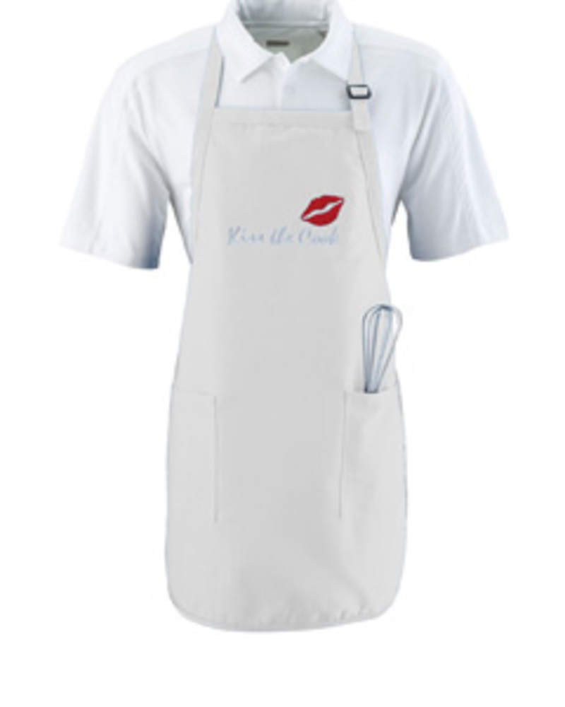 augusta sportswear 4350 full length apron with pockets Front Fullsize