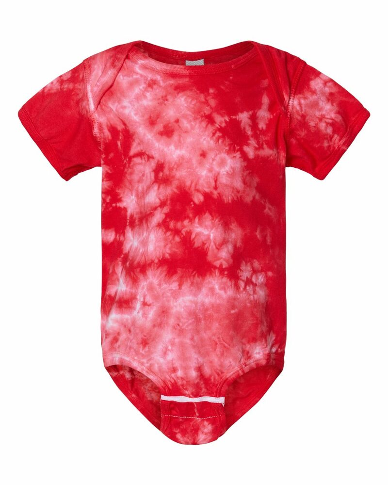 dyenomite 340cr infant crystal tie-dyed onesie Front Fullsize