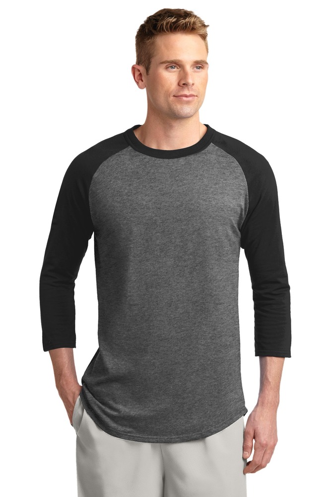 Sport-Tek T200 Colorblock Raglan Jersey Front Fullsize"