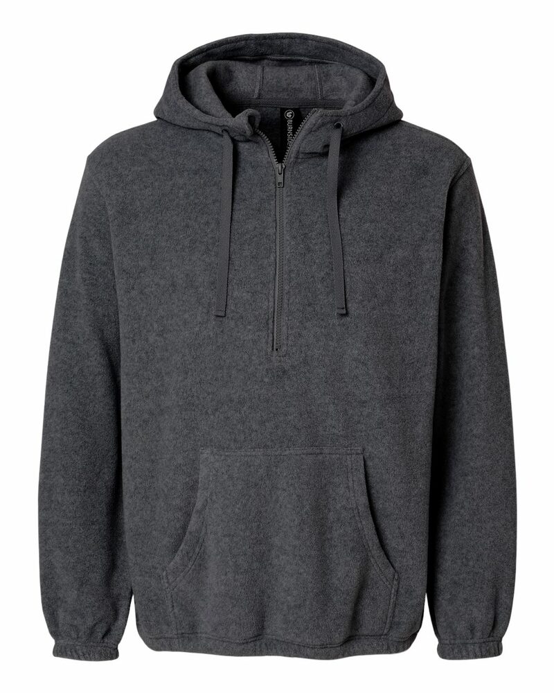 Burnside B3600 Mens' Polar Fleece Quarter-Zip Pullover Front Fullsize"