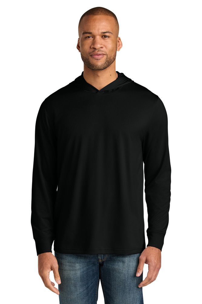 CornerStone CS440LSH Workwear Pro Long Sleeve Hooded Tee Front Fullsize"