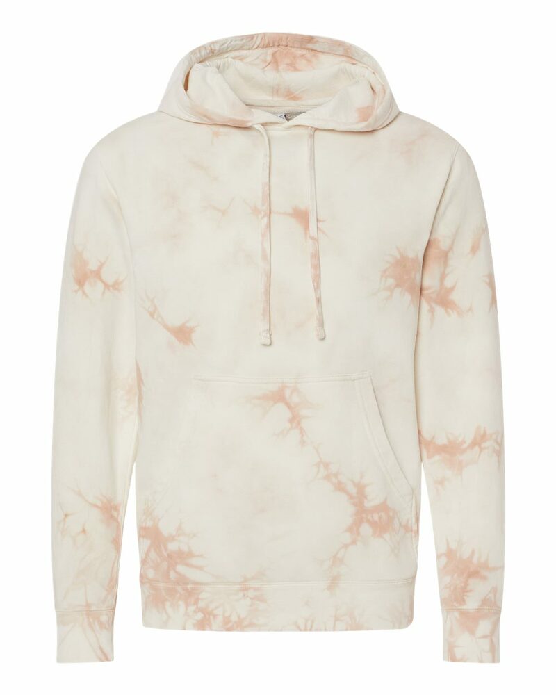 Independent Trading Co. PRM4500TD Unisex Midweight Tie-Dyed Hooded Sweatshirt Front Fullsize"